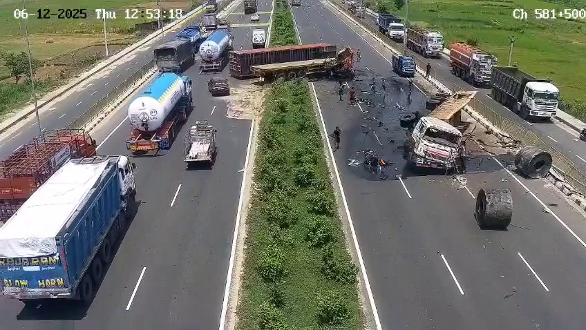 Highway Crash & Spilled Coils